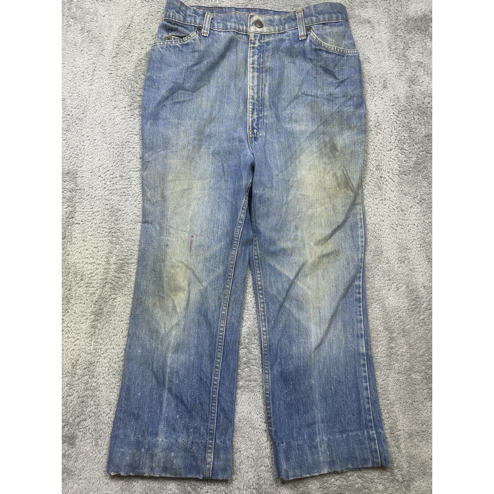 Vtg 70's Levi's Orange Tab‎ 505 Made In USA Jeans Crop Hem Women's 16 (29x24.5)